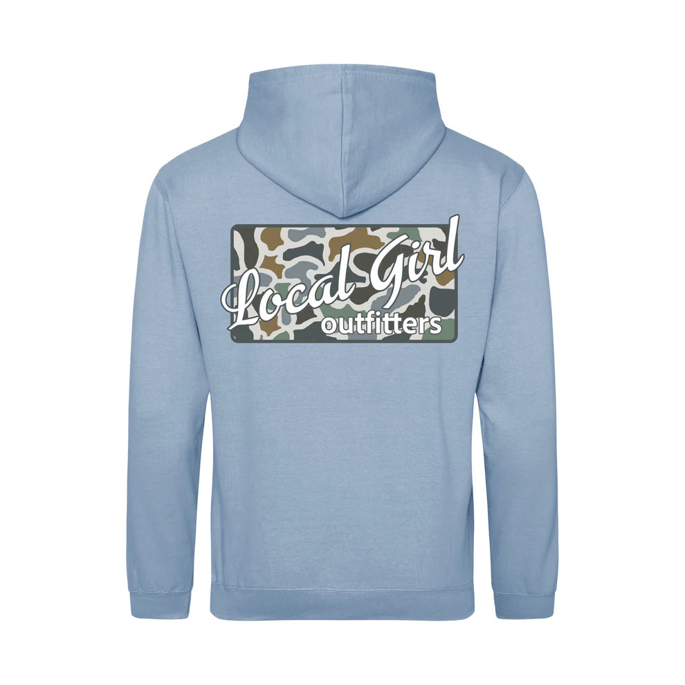 Local Girl Sky Blue Brushwood Hoodie