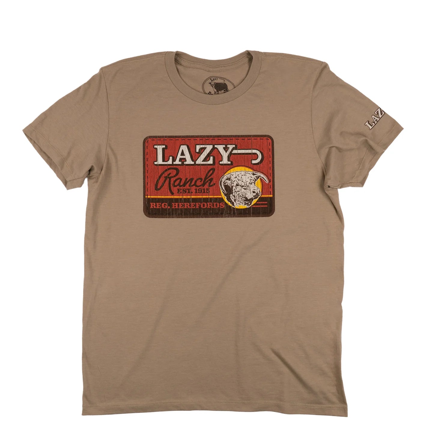 Lazy J Ranch Men's Hard Day Tan Tee
