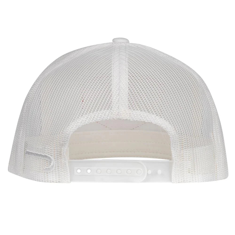 Lazy J Ranch White & Red Ranch Classic Five Panel Trucker Hat