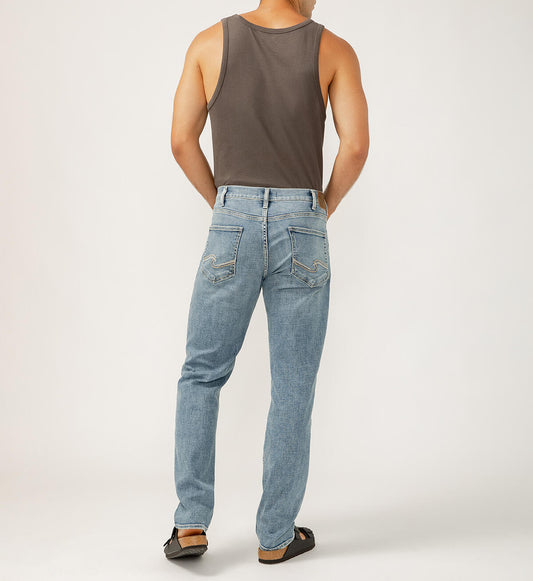 Silver Men's Eddie Classic Athletic Fit Tapered Leg Luxe Heritage Jean