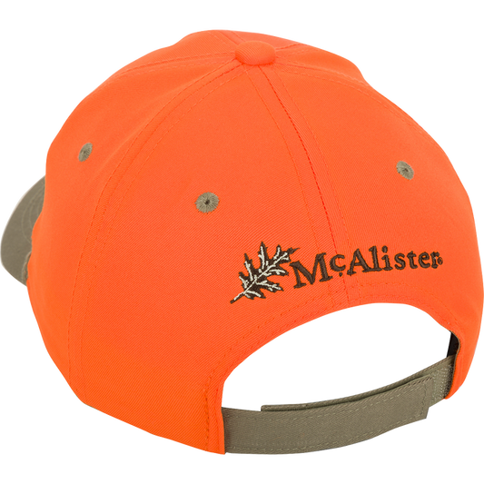 Drake McAlister Traditional Upland Twill Blaze Orange Cap