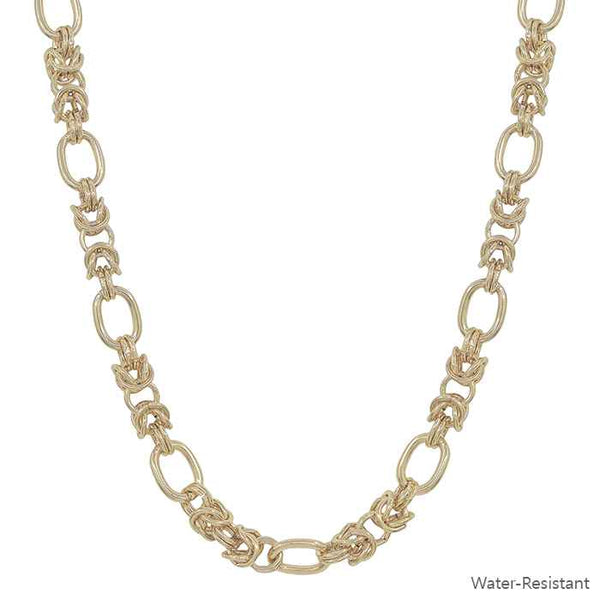 Water Resistant Gold Chunky Chain Necklace