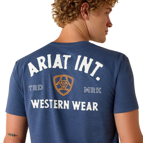 Ariat Men's Navy Outline Shop Tee