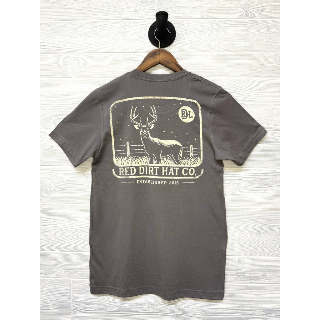 Red Dirt Hat Company Grey Big Buck Tee