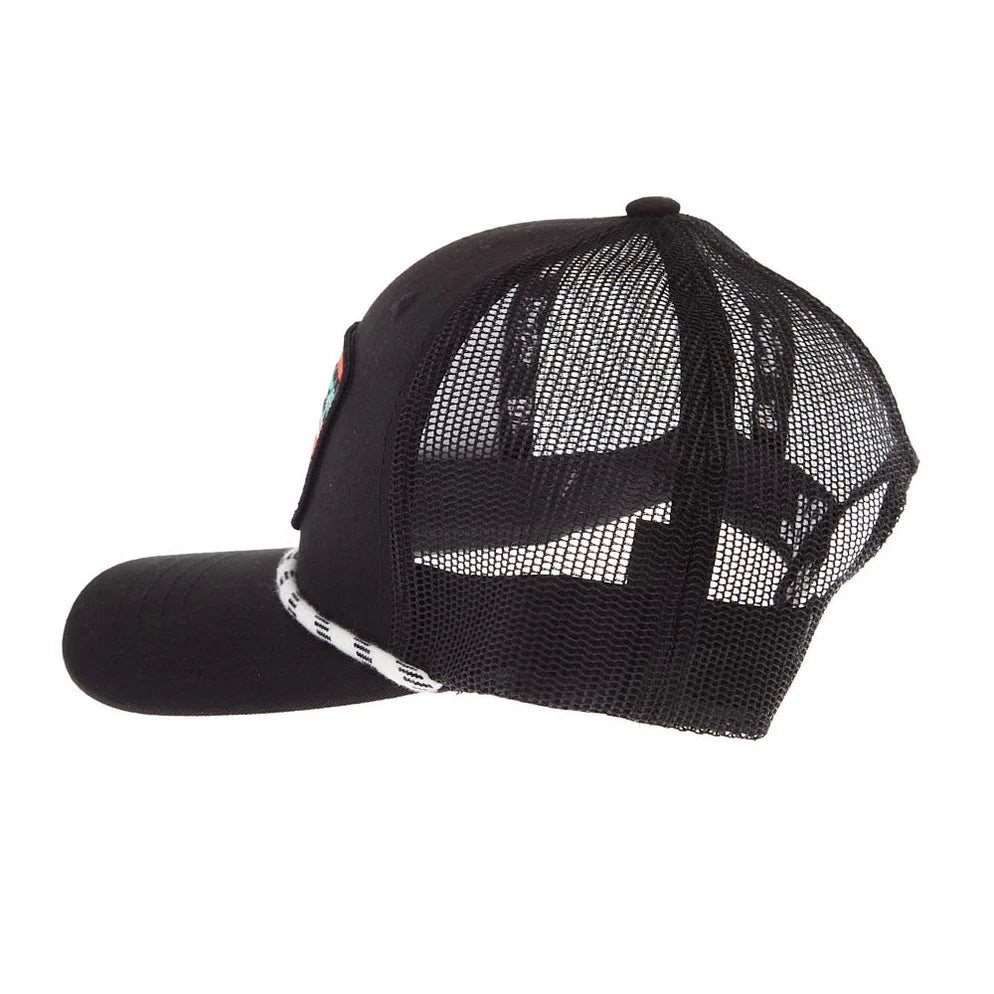 Red Dirt Hat Company Youth Black Turquoise Diamond Cap