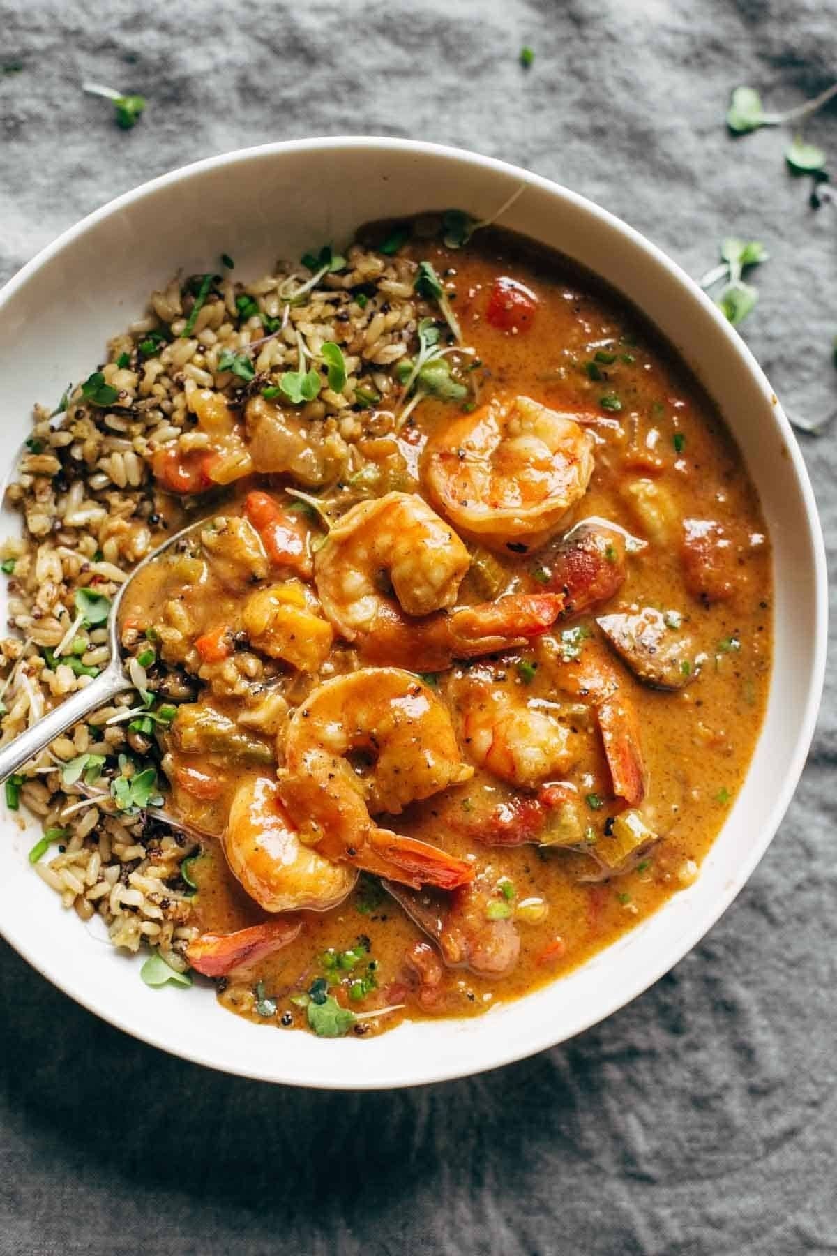 What's Cookin' Shrimp And Sausage Gumbo