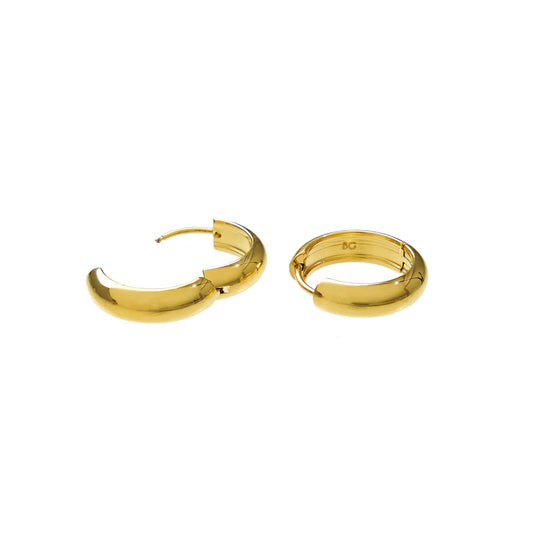 Gold 19mm Everyday Hoop Earrings - Waterproof
