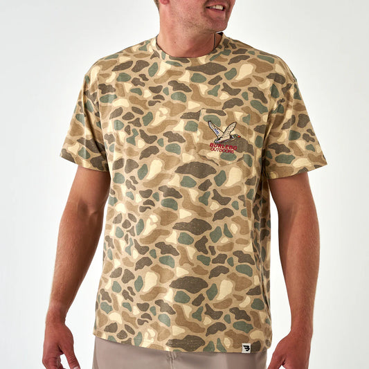 Men's Burlebo Pintail Camo Mallard Pocket Tee