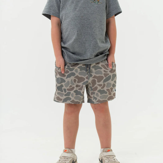 Burlebo Kids Classic Deer Camo Athletic Short
