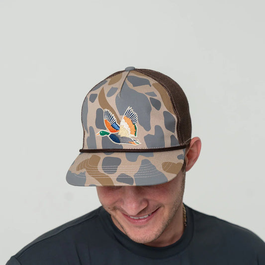 Retro Camo Duck Men's Burlebo Hat