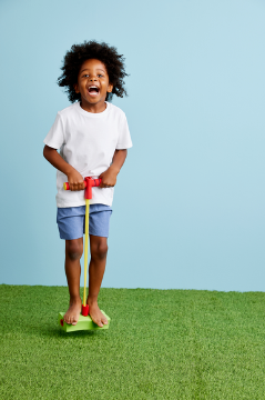 Foam Green Pogo Stick