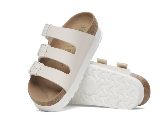 Florida Vegan Flex Eggshell Platform Birkenstock Sandals