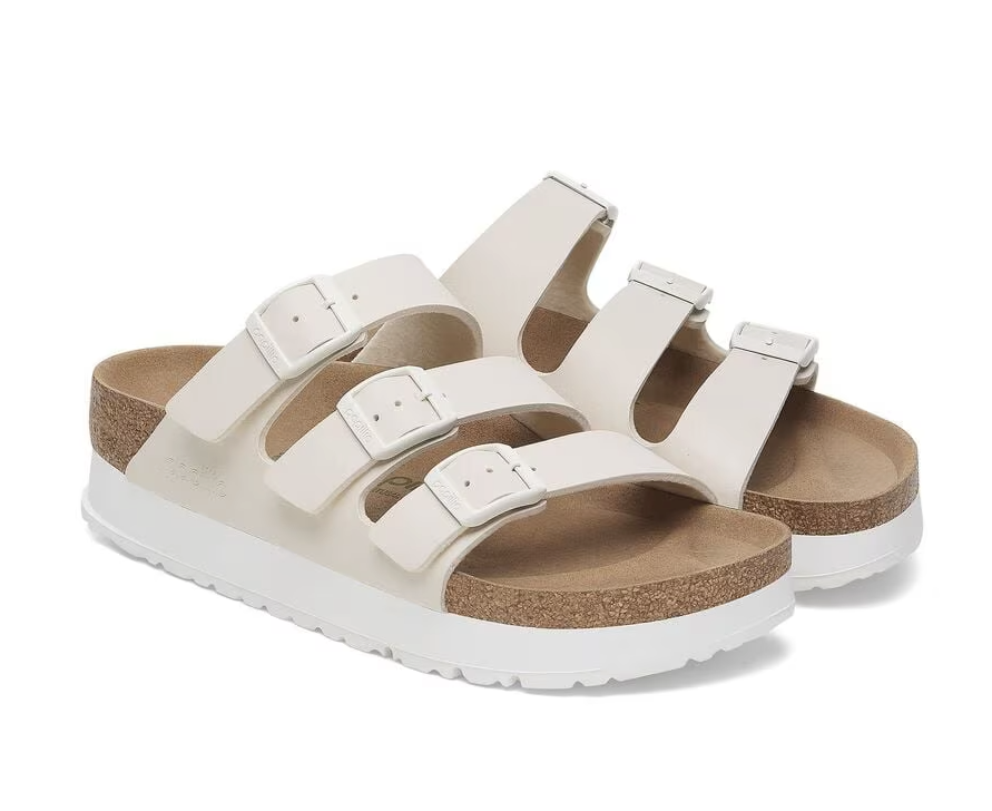 Florida Vegan Flex Eggshell Platform Birkenstock Sandals