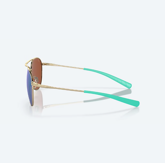 Piper Polarized Shiny Gold Green Sunglasses