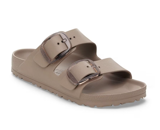 Arizona Big Buckle Grey Taupe Birkenstock Rubber Sandal