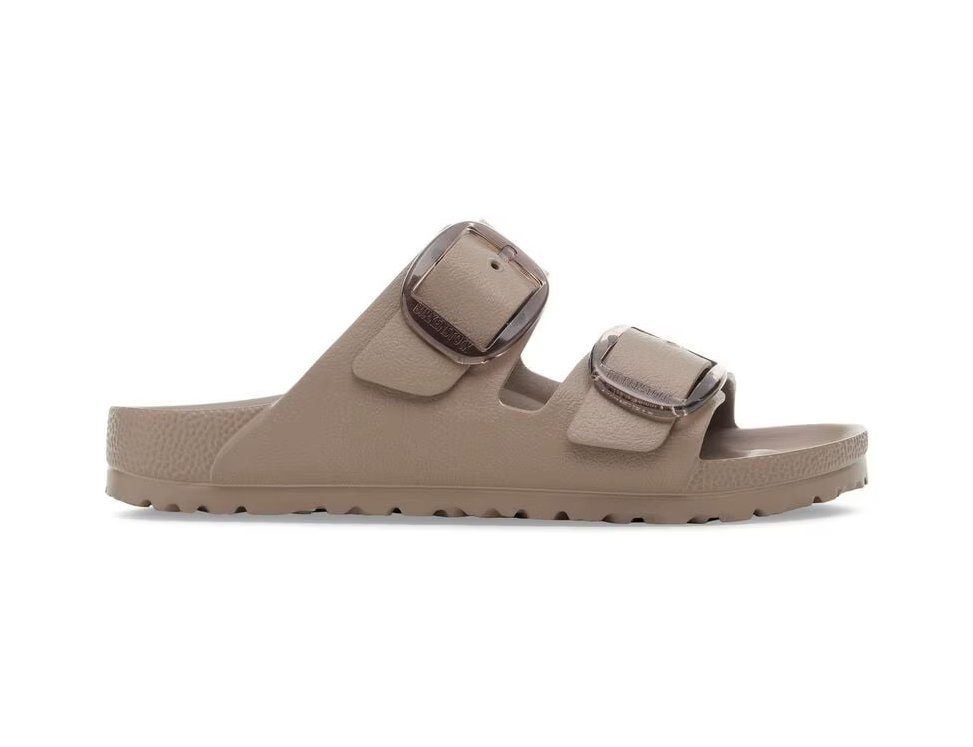 Arizona Big Buckle Grey Taupe Birkenstock Rubber Sandal