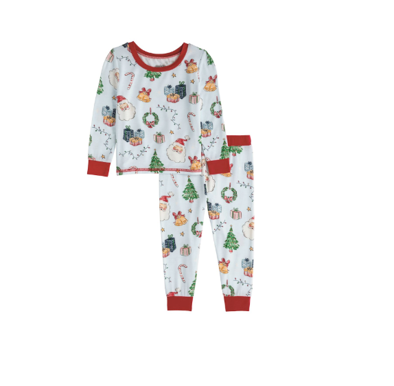 Kids Blue Christmas Pajama Set, dont launch yet