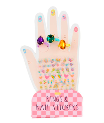 Mud Pie Ring & Nail Sticker Set - 3 Colors