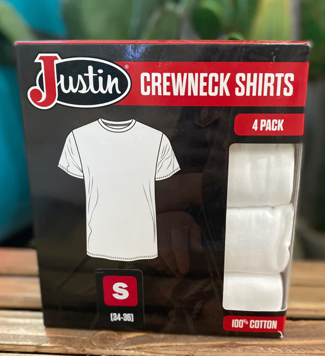 Justin White Crewneck Undershirts - 4 Pack