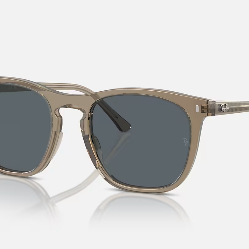 Ray-Ban Transparent Brown Sunglasses With Blue Lens