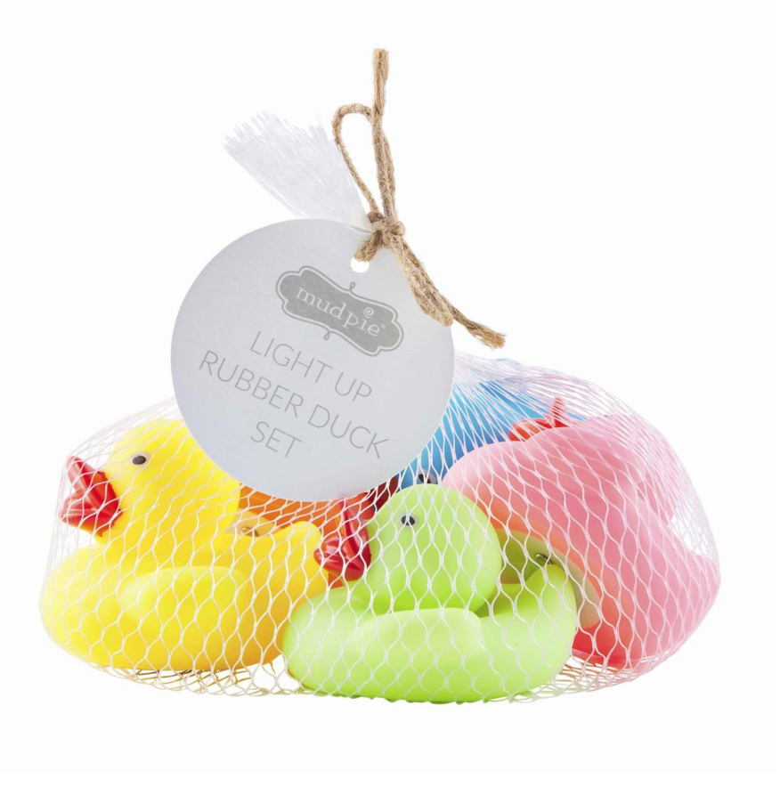 Mud Pie Light-Up Duck Bath Toy Set