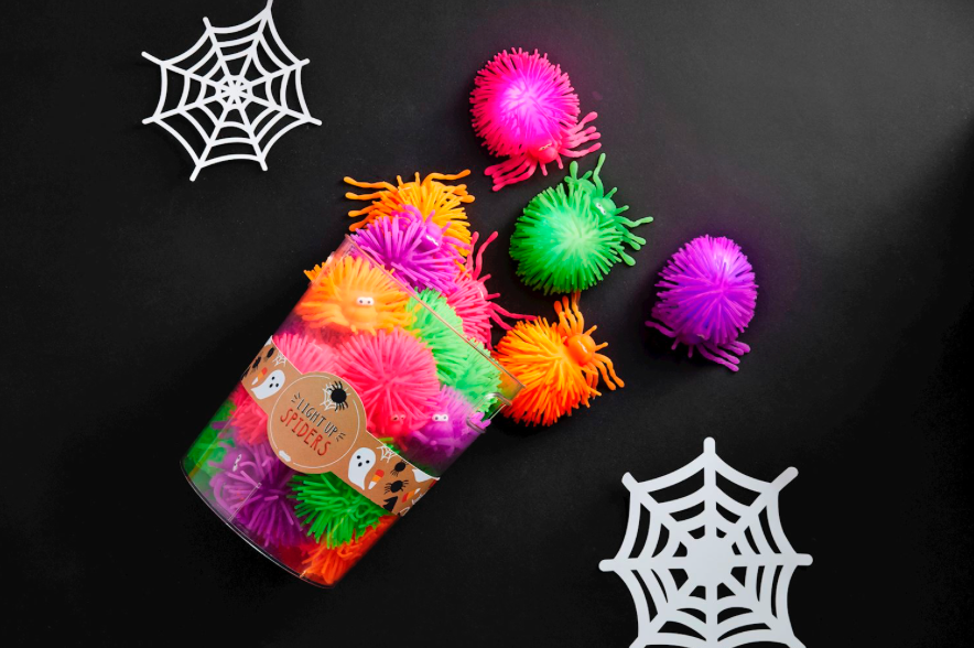 Mud Pie Light-Up Spiders - 4 Colors