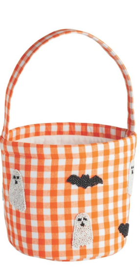 Mud Pie Halloween Beaded Treat Buckets - 3 Colors