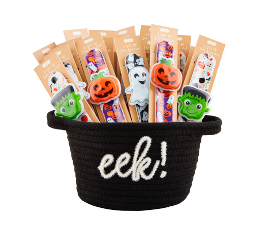 Mud Pie Halloween Light-Up Slap Bracelets - 3 Colors