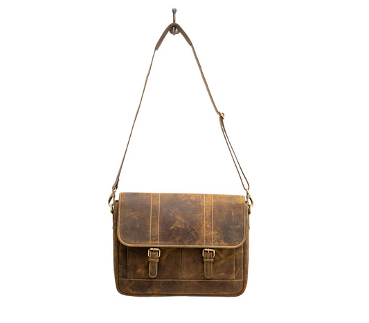 Myra Jackal Brown Laptop Bag