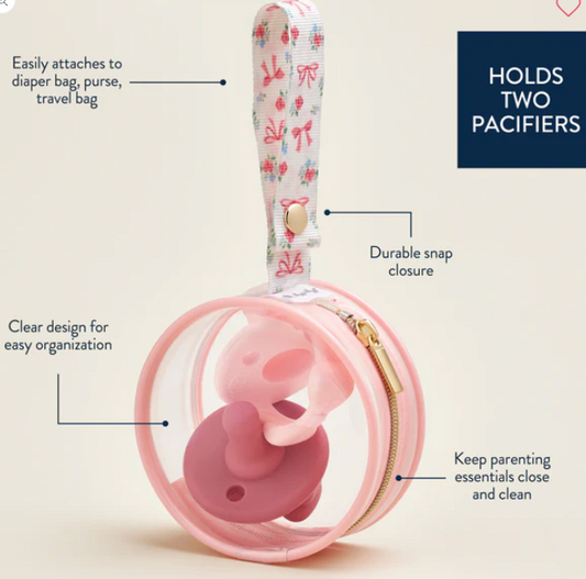 Itzy Ritzy Ribbon Rose Paci Case