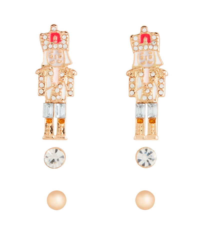 Mud Pie Holiday Stud Earring Set - 4 Colors