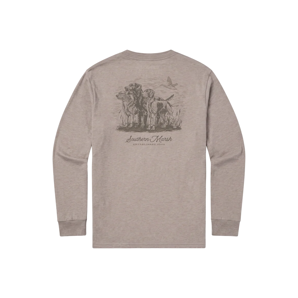 At The Ready Seawashed Long Sleeve Tee - Burnt Taupe