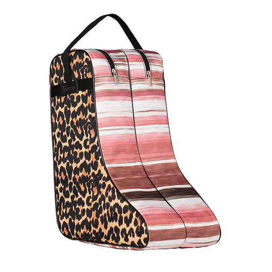 Twister Pink Serape Leopard Multicolor Boot Bag