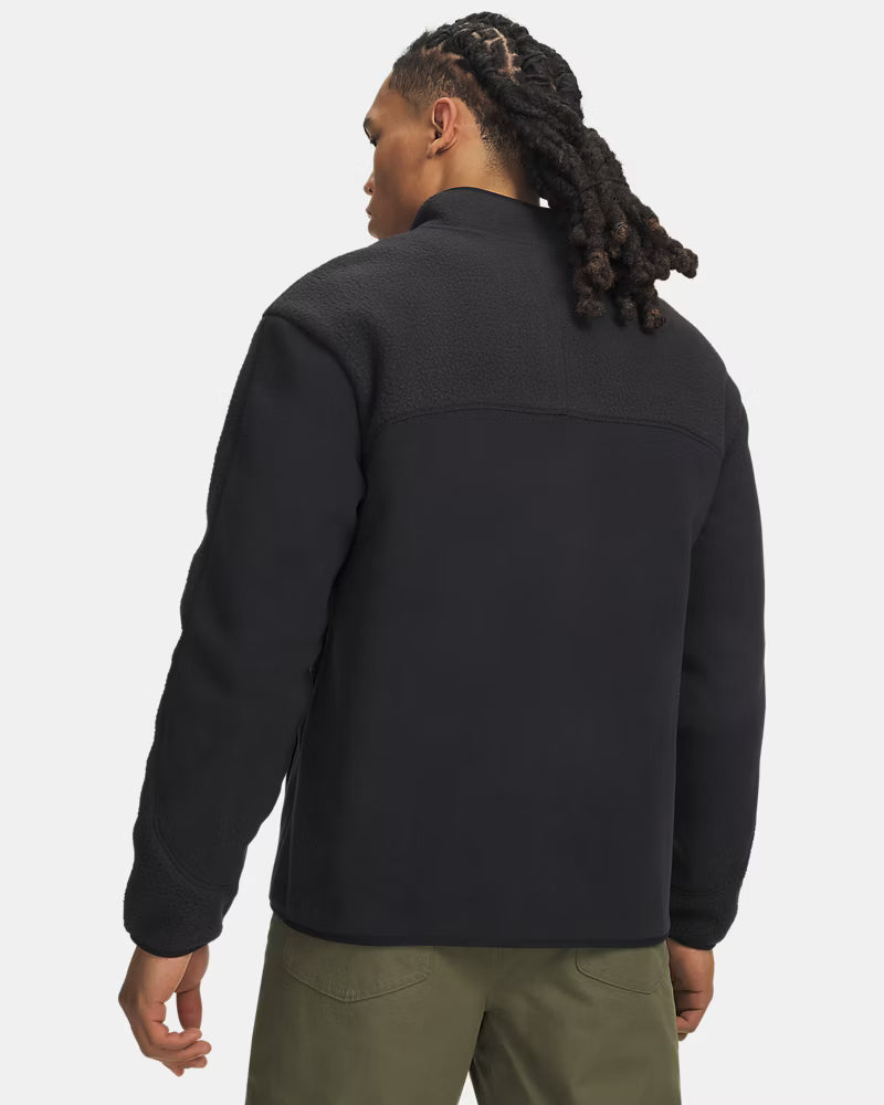 Under Armour Men's ColdGear Infrared Basecamp Fleece Half-Zip in Black