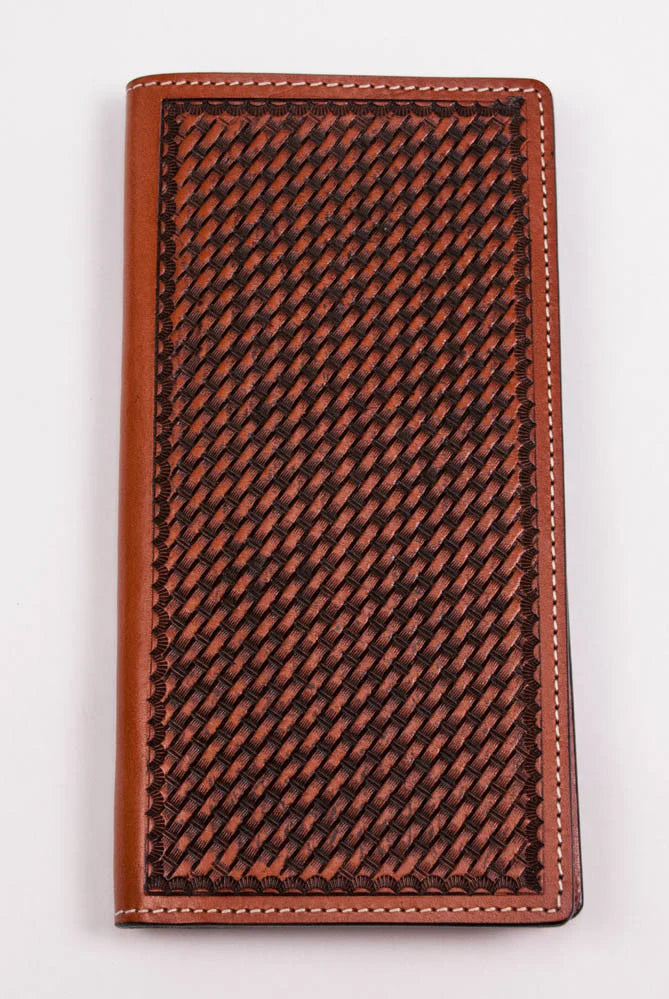 Mens Basketweave Rodeo Wallet