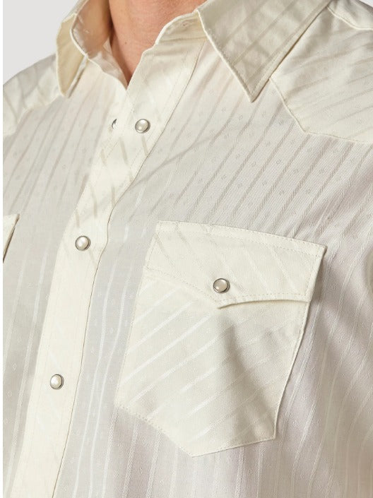 Ivory Wrangler Mens Button Down Shirt