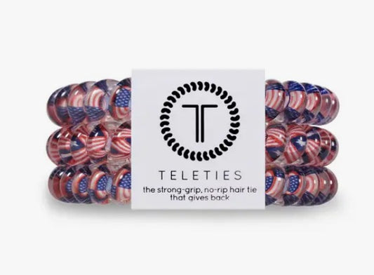 Stars & Stripes Hair Ties By Teleties