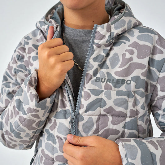 Burlebo Youth Classic Deer Camo Puffer Jacket