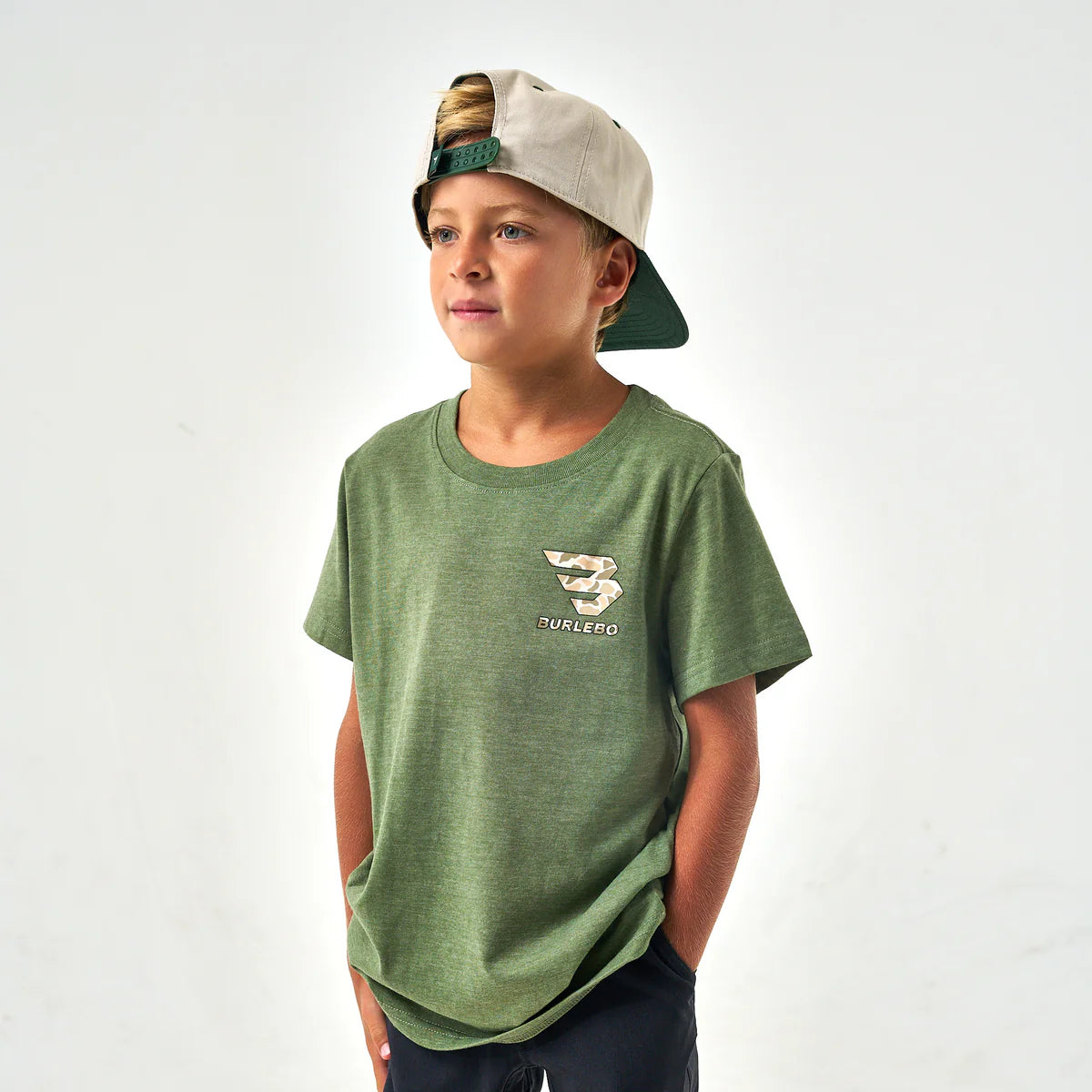 Burlebo Kids Mallard Camo Dog T-Shirt - 2 Colors