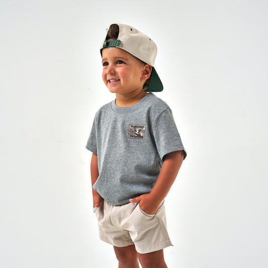 Youth Mallard Duck Stamp Heather Grey Tee