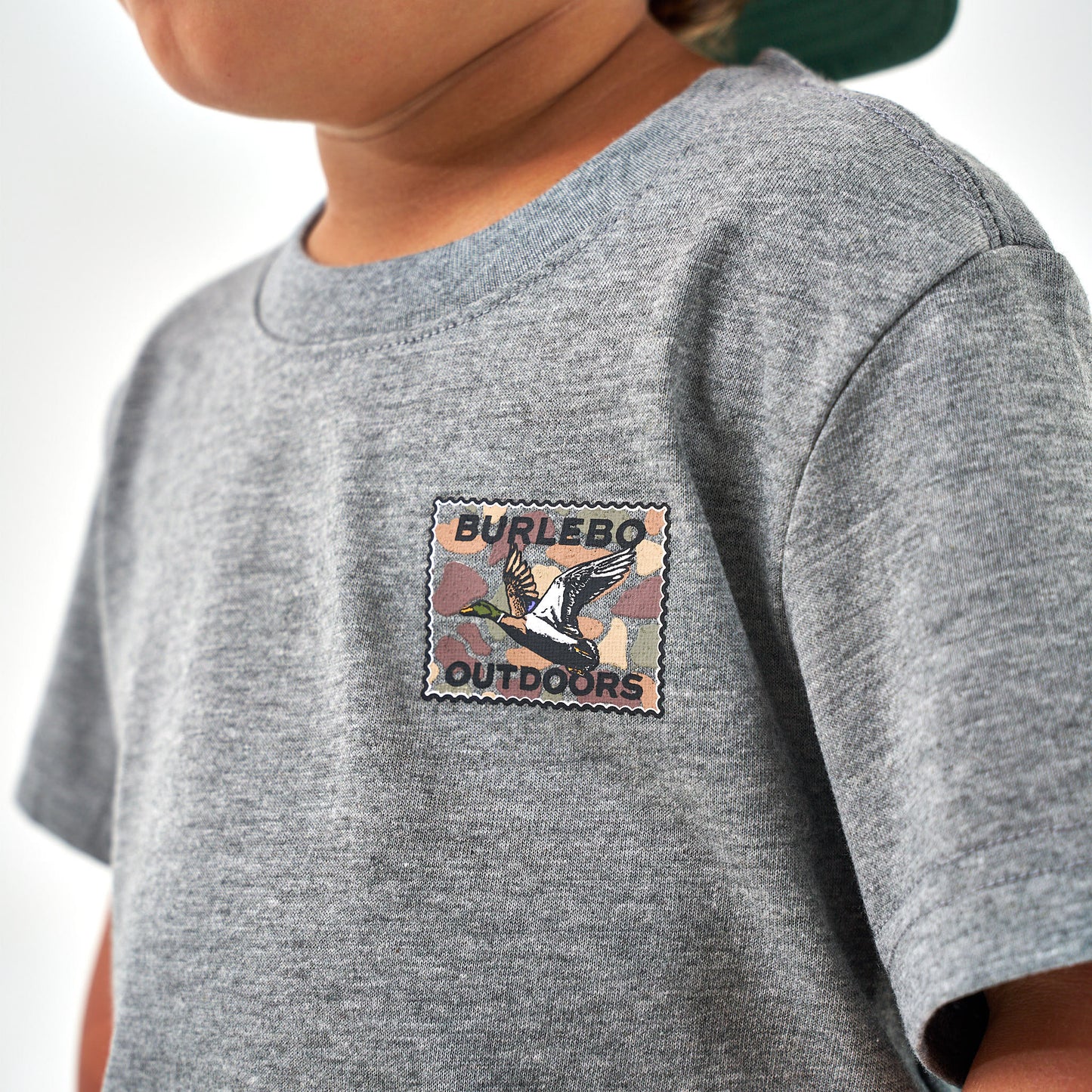 Youth Mallard Duck Stamp Heather Grey Tee