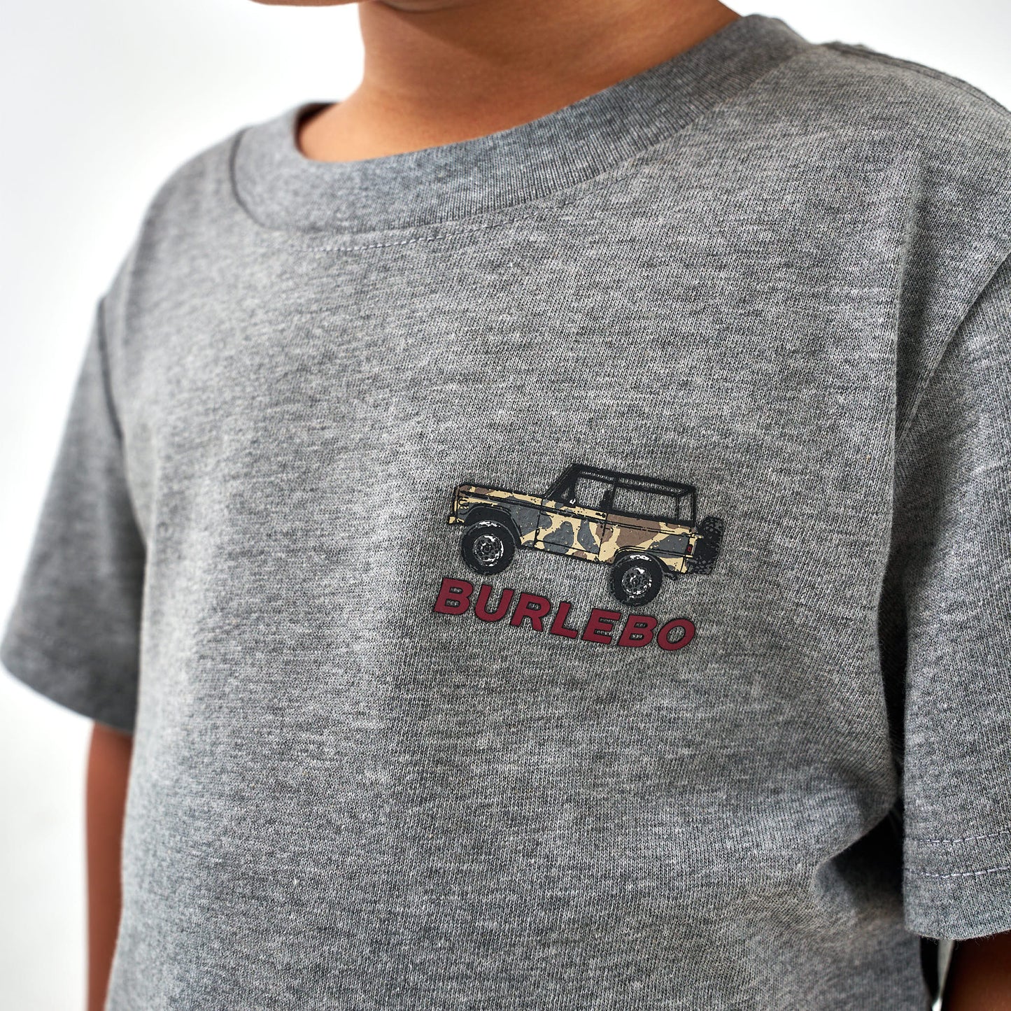 Youth Off Road Bronco Heather Grey Tee
