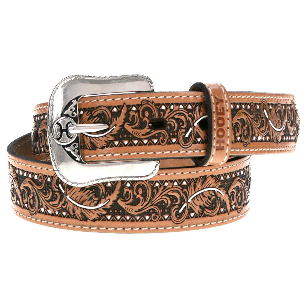 Hooey Youth War Paint Natural Brown & Ivory Belt