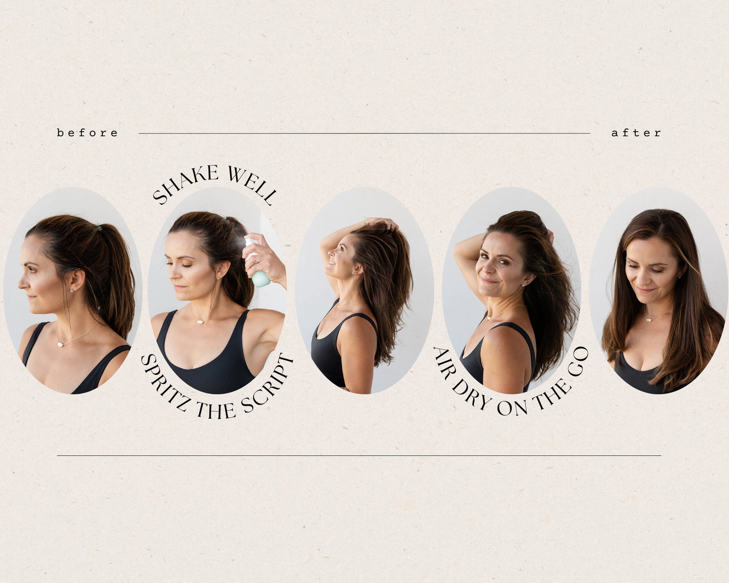 Sweat Script Fresh Hair, No Wash Needed