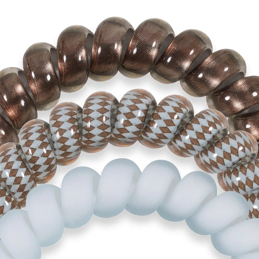 Truly Taupe Large Spiral Hair Ties