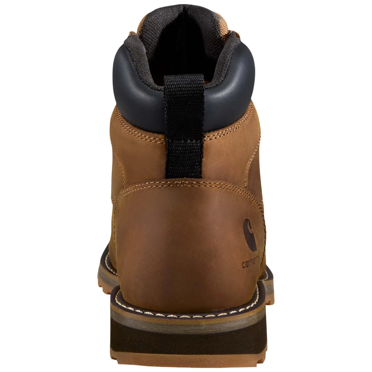Back view of the Carhartt Grafton boot showing the heel and pull tab