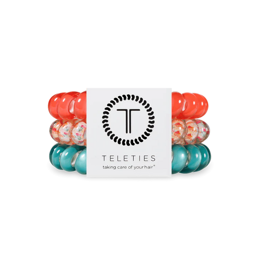 Coral Craze LARGE Hair Ties