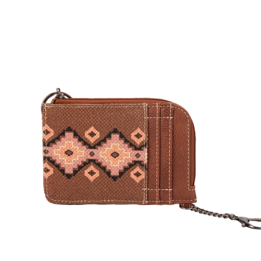 Wrangler Southwestern Art Print Mini Zip Card Case - 2 Colors