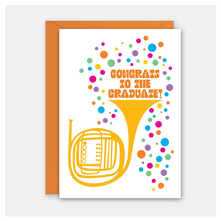 Graduation Horn- Graduation Card