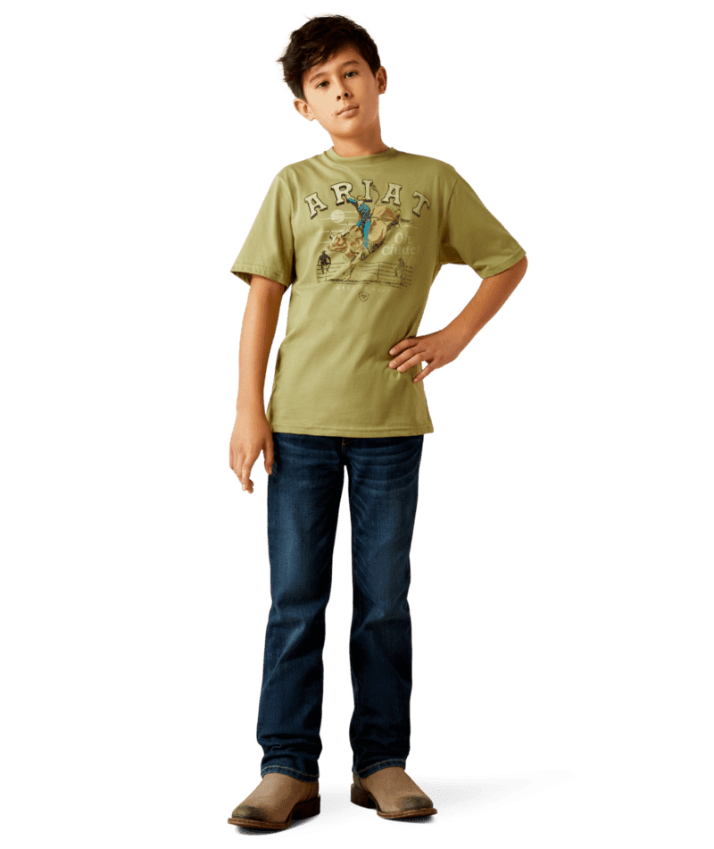 Ariat Youth Green Oh Chute Rider Graphic Tee